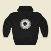 Mandala Circle Four Leaf Clover Funny Graphic Hoodie