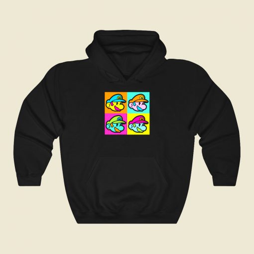 Mario Warhol Funny Graphic Hoodie