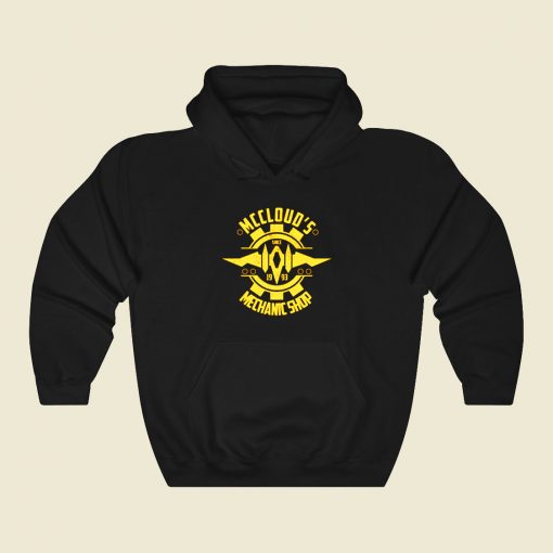 Mcclouds Mechanic Shop Funny Graphic Hoodie