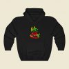 Meow Catmas Lights Funny Graphic Hoodie