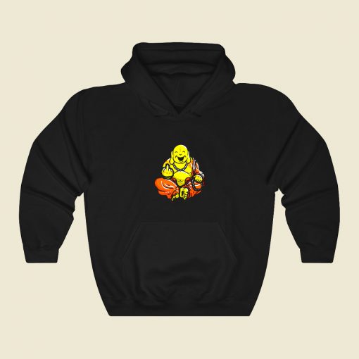 Middle Finger Buddha Funny Graphic Hoodie