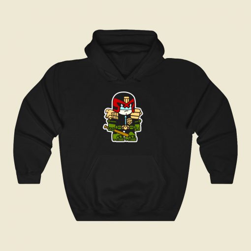 Mitesized Dredd Funny Graphic Hoodie