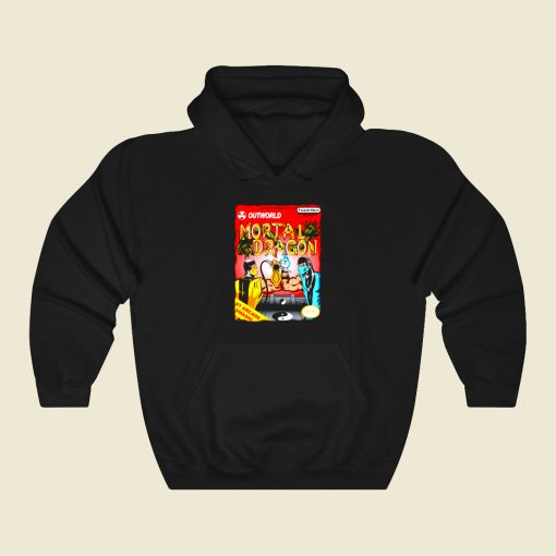 Mortal Dragon Funny Graphic Hoodie