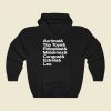 Motu World Helvetica Funny Graphic Hoodie