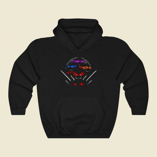 Mutant Ninja Brothers Funny Graphic Hoodie