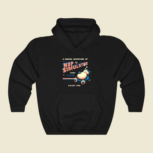 Nap Simulator Funny Graphic Hoodie