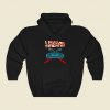 Neon Delorean Funny Graphic Hoodie