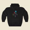 Neon Jellyfish Funny Graphic Hoodie