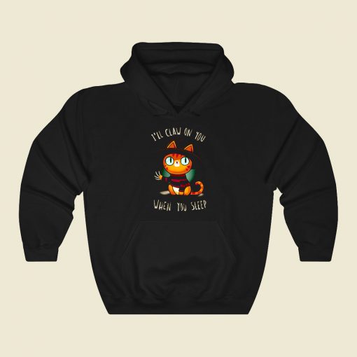 Nightmare Kitty Funny Graphic Hoodie