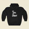 No Mask No Empathy White Text Funny Graphic Hoodie