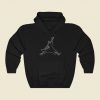 Noir Jordan V2 Funny Graphic Hoodie