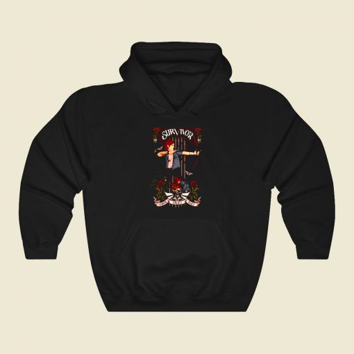 Nouveau Survivor Funny Graphic Hoodie