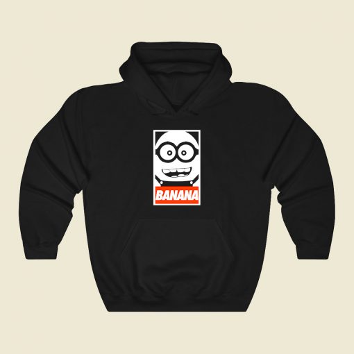 Obe Banana Funny Graphic Hoodie