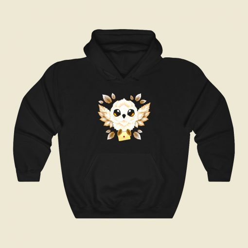 Owl Mail Of Leaves Funny Graphic Hoodie