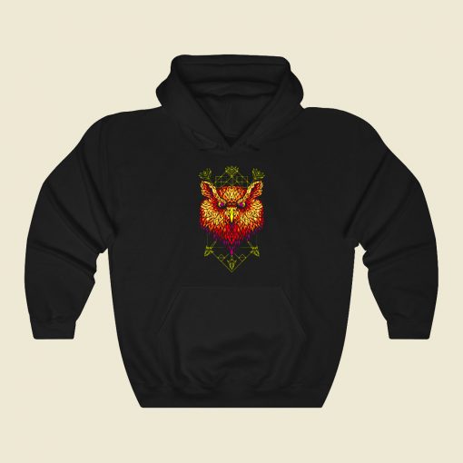 Owl Shatter Funny Graphic Hoodie