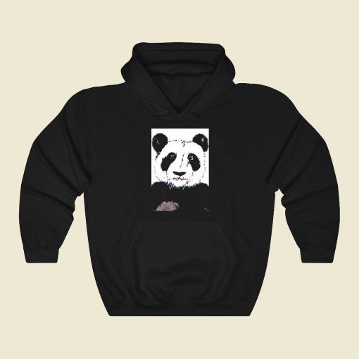 Papa Panda Mug Shot Funny Graphic Hoodie