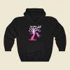 Pink Girly Tree Swing Silhouette Funny Graphic Hoodie