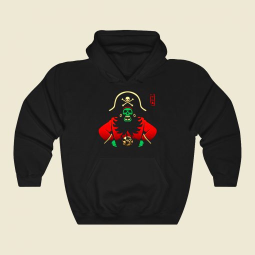 Pirate Island Funny Graphic Hoodie