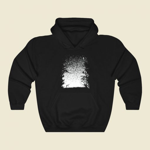 Pixel Space Funny Graphic Hoodie