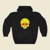 Pizza Skull Funny Graphic Hoodie