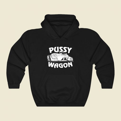 Pussy Wagon Funny Graphic Hoodie