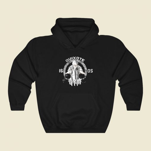 Quixote Gym Funny Graphic Hoodie