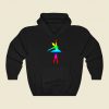 Rainbow Ballerina Funny Graphic Hoodie