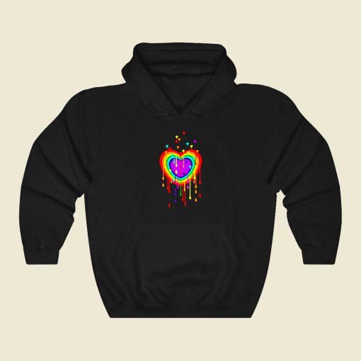 Rainbow Love Funny Graphic Hoodie