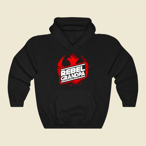 Rebel Grandpa Funny Graphic Hoodie