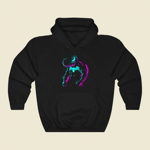 Retro Black Spider Funny Graphic Hoodie