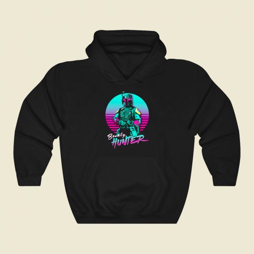 Retro Bounty Hunter Funny Graphic Hoodie