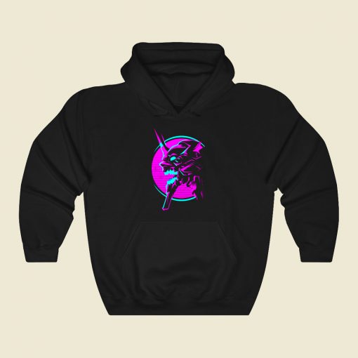 Retro Neon Genesis Funny Graphic Hoodie