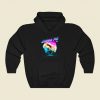 Retro Wheeking Guinea Pig Funny Graphic Hoodie