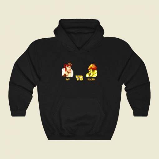 Ryu Vs Blanka Funny Graphic Hoodie