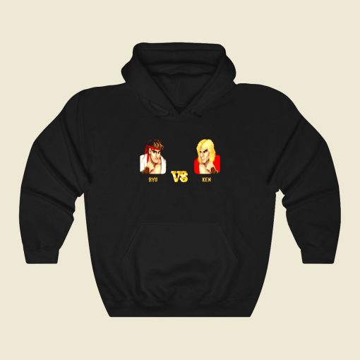 Ryu Vs Ken Fight Funny Graphic Hoodie