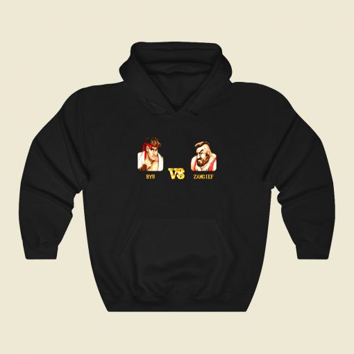 Ryu Vs Zangief Fight Funny Graphic Hoodie