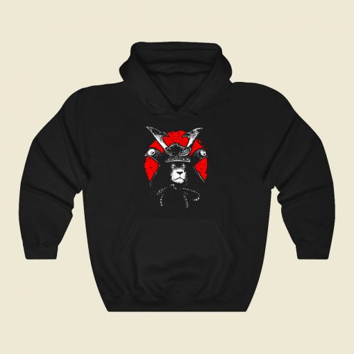 Samurai Lion Funny Graphic Hoodie