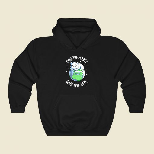 Save Cats Funny Graphic Hoodie