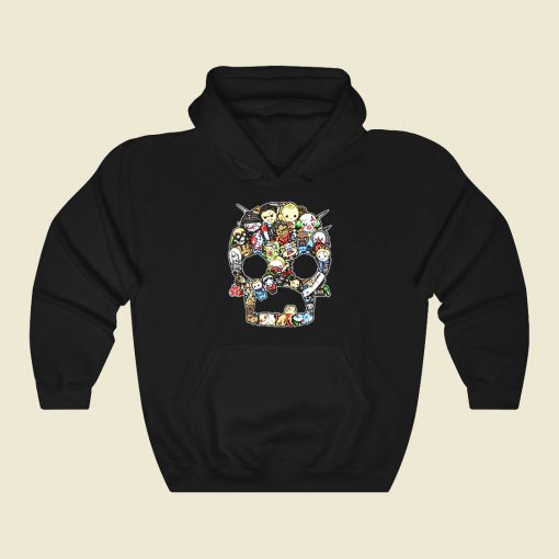 Scary Lil Zombies Funny Graphic Hoodie