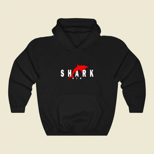 Shark Air Funny Graphic Hoodie