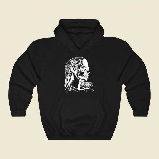 Skull Girl Funny Graphic Hoodie