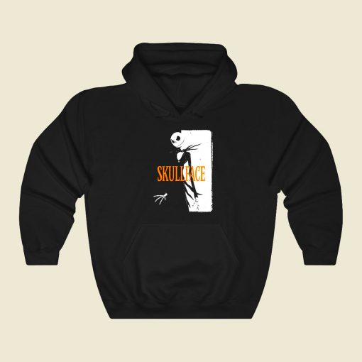 Skullface Funny Graphic Hoodie