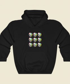 Skulls Colors Funny Graphic Hoodie