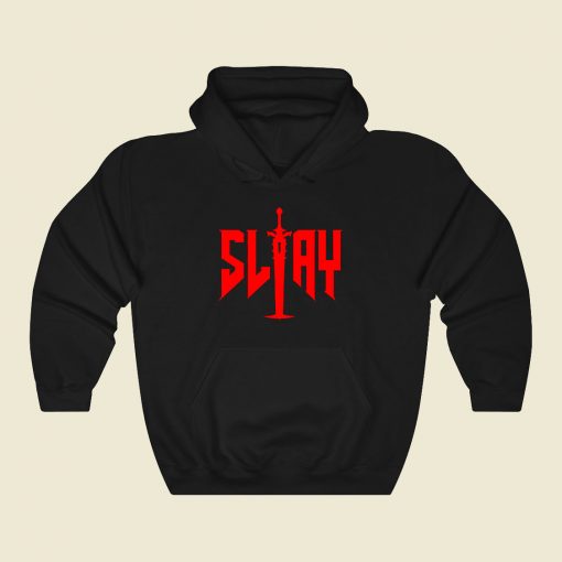 Slay Red Funny Graphic Hoodie