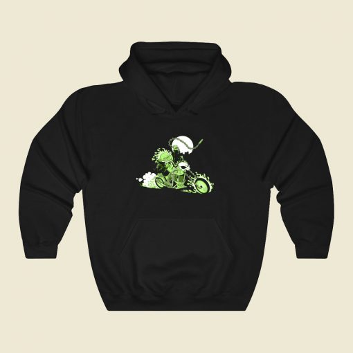 Slimer Rider Funny Graphic Hoodie