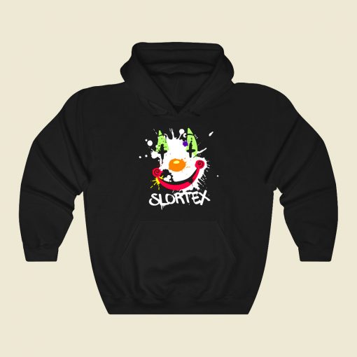 Slortex Clown Icon But This One Is A Mess Funny Graphic Hoodie