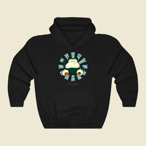 Snorlax Retro Japanese Funny Graphic Hoodie