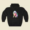 Soft Pastel Lovable Rainbow Pup Funny Graphic Hoodie