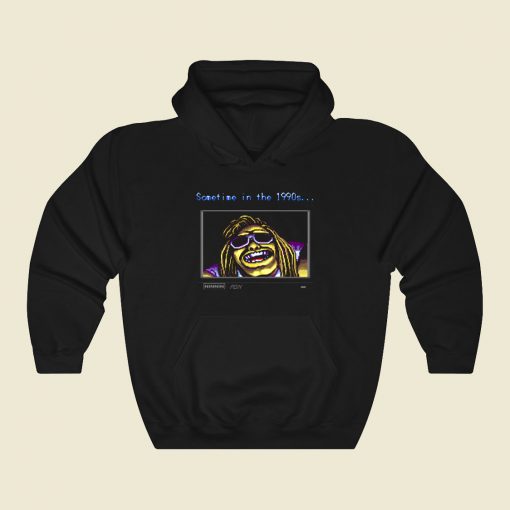 Sometime In The 1990s Funny Graphic Hoodie