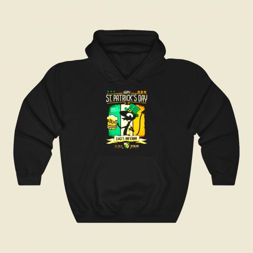 St Patricks At Lucis Funny Graphic Hoodie